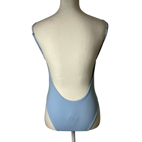HAIGHT. Bethania One Piece Swimsuit in Celeste Blue Large New Womens - Picture 6 of 8